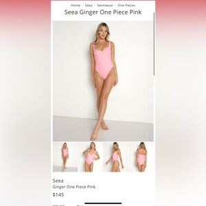 Seea Swim Ginger one piece pink